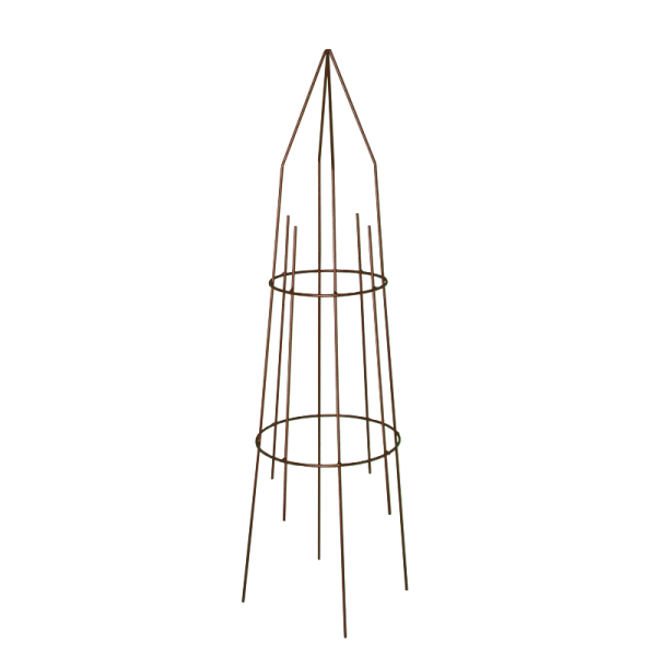 Support Tipis tuteur pour grimpantes LOUIS MOULIN 27x97cm fer vieilli