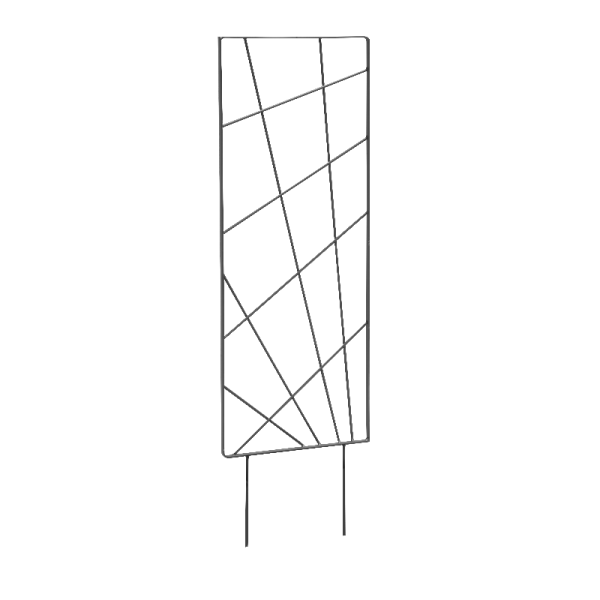 Treillage pour pot à piquer LOUIS MOULIN Mandala 30x100cm anthracite