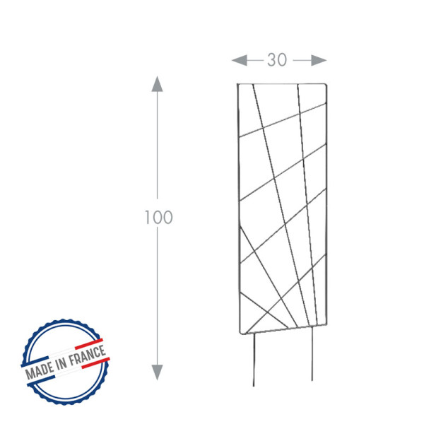 Treillage pour pot à piquer LOUIS MOULIN Mandala 30x100cm anthracite