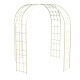 Kiosque de jardin Gloriette LOUIS MOULIN tube carré 250x50x240cm beige