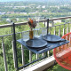 Table de balcon LOUIS MOULIN Soléa réglable 55x45cm - 2 coloris
