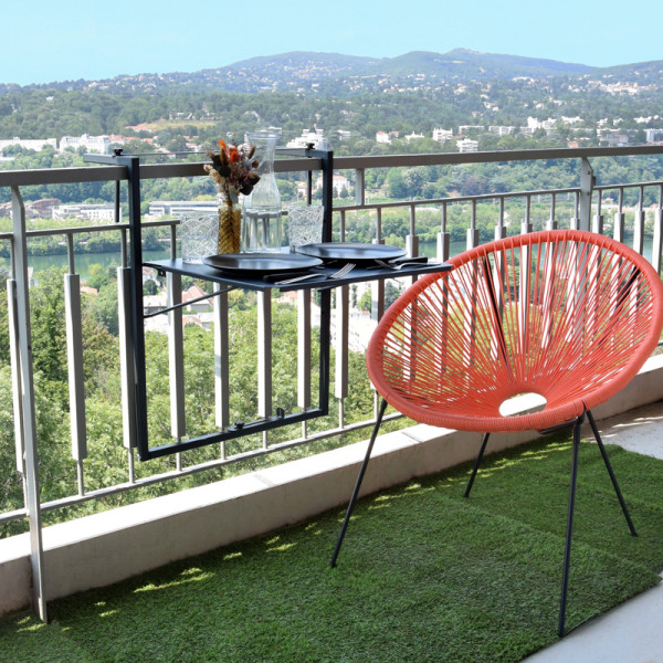 Table de balcon LOUIS MOULIN Soléa réglable 55x45cm - 2 coloris