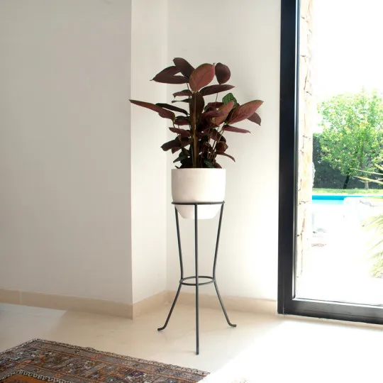 Porte plantes LOUIS MOULIN Adèle hauteur 56cm pour pot 20-22cm anthracite