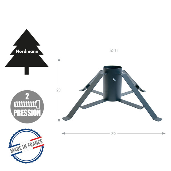 Pied de sapin LOUIS MOULIN diamètre 11cm, 4 branches - 2 coloris