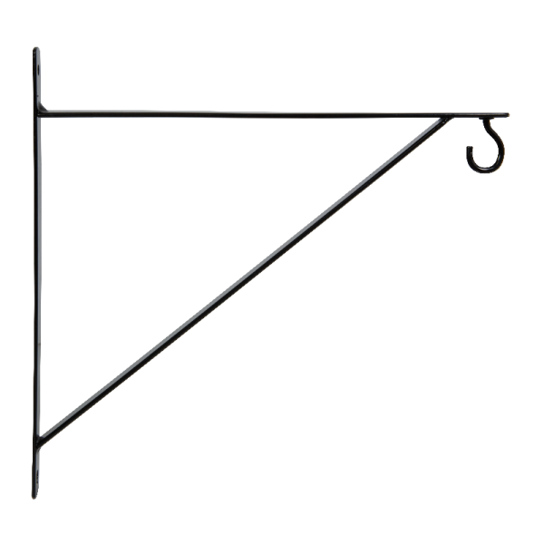 Potence fer plat LOUIS MOULIN Basics moderne 30x30cm noir