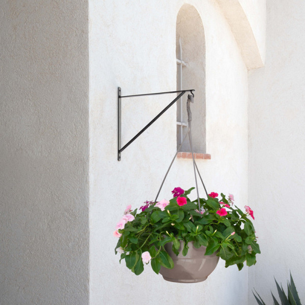 Potence fer plat LOUIS MOULIN Basics moderne 30x30cm noir