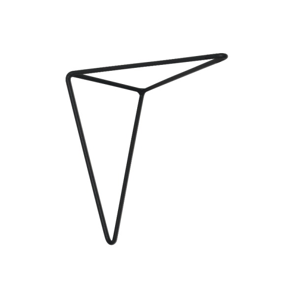 Potence murale fil LOUIS MOULIN Moderne 21x21cm anthracite