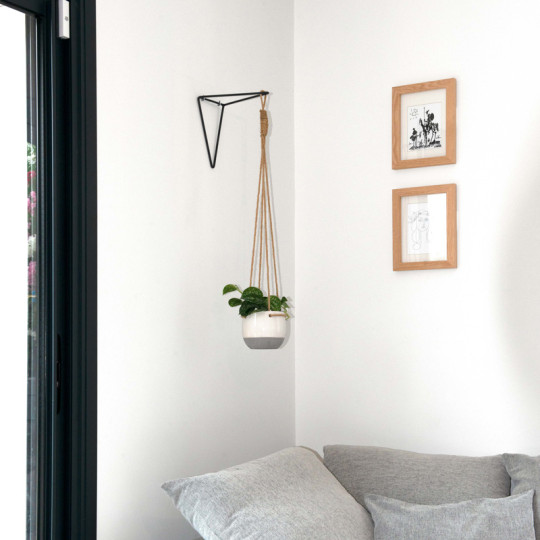 Potence murale fil LOUIS MOULIN Moderne 21x21cm anthracite