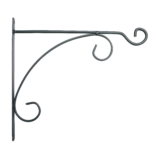 Potence fil LOUIS MOULIN Classique volute 40x36cm anthracite