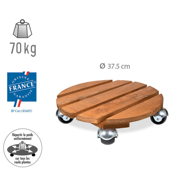 Roule-plantes LOUIS MOULIN Basics rond 37.5cm - 3 coloris