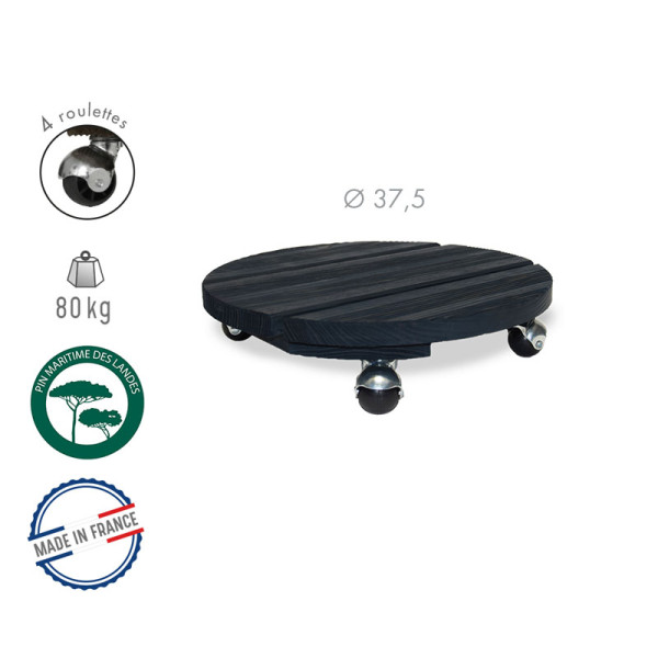 Roule-plantes LOUIS MOULIN Bois rond 37.5cm - 2 coloris