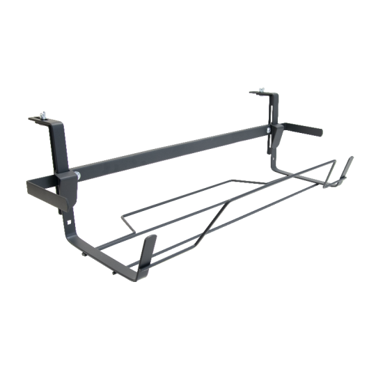 Support jardinière extensible LOUIS MOULIN extensible 65 à 84x18cm fer plat anthracite