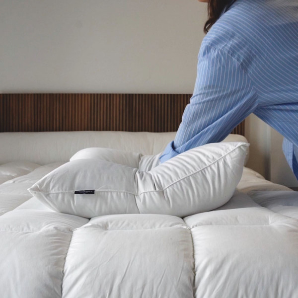 Oreiller DROUAULT Arosa Light moelleux allégé duvet d'oie - 2 tailles