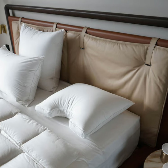 Oreiller DROUAULT Palladium Ergonomique moelleux duvet d'oie 50x60cm