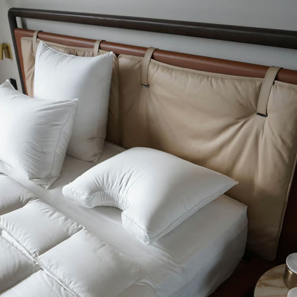 Oreiller DROUAULT Palladium Ergonomique moelleux duvet d'oie 50x60cm