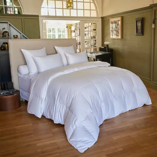 Pack de 2 couettes jumelables DROUAULT Népal Light 150g/m² + Tempérée 230g/m² duvet d'oie - 4 tailles