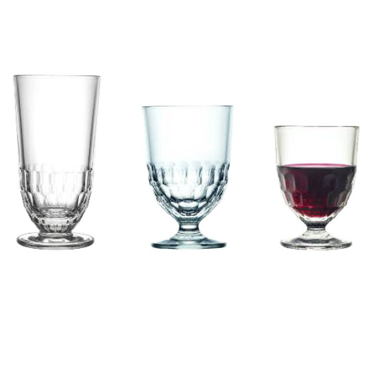 6 Verres Artois La Rochère - 3 tailles