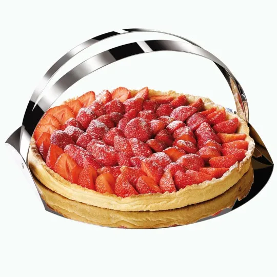 Moule à tarte Cristel en inox 28cm