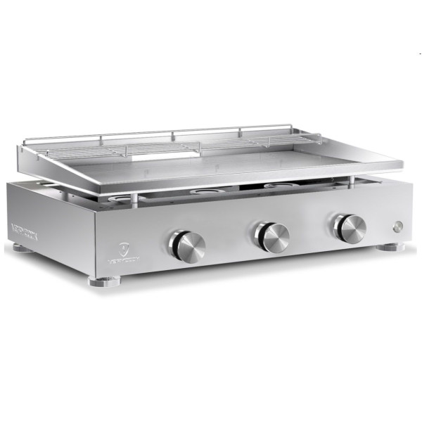 Plancha gaz Simplicity 3 feux Inox Verycook