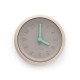 Horloge murale GONE'S Toupie bois et béton - 4 coloris