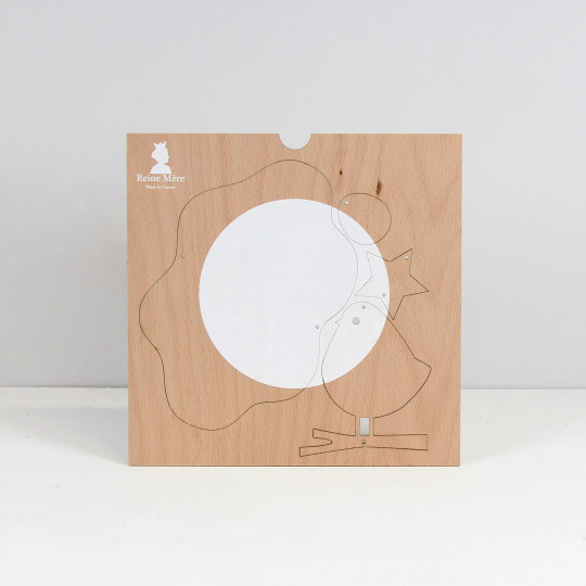 Mobile pour bébé en bois nuage et petite oiseau