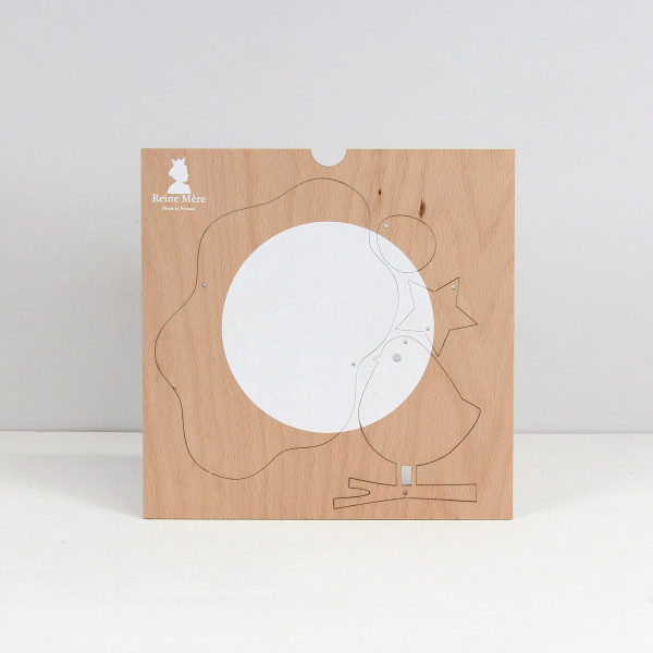 Mobile pour bébé en bois nuage et petite oiseau