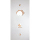 Mobile pour bébé en bois nuage et petite oiseau