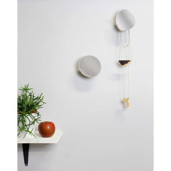 Patère miroir REINE MERE bolet petit modèle