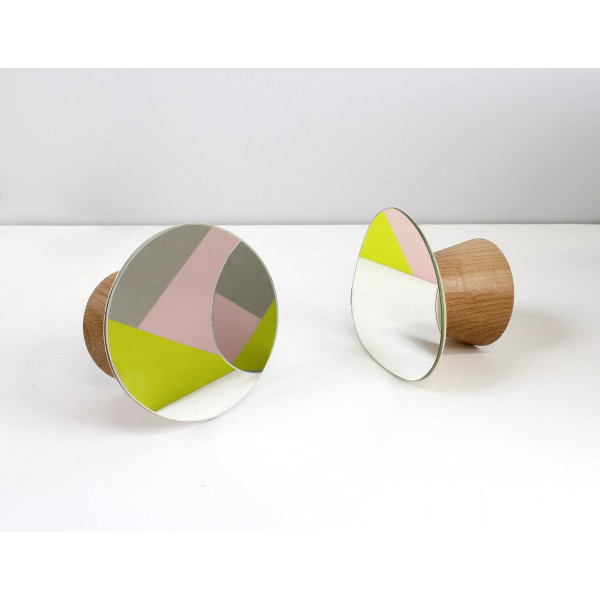 Patère miroir REINE MERE bolet petit modèle