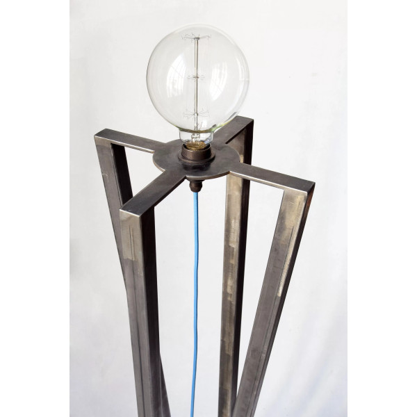 Lampe à poser CLF CREATION en métal brut 1M20 - 4 coloris de fil