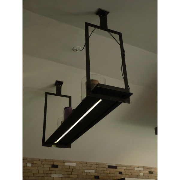 Suspension CLF CREATION Inle en métal brut - 5 coloris de fil