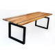 Table de repas CLF CREATION Imja bois et métal 200x85x75cm