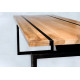 Table de repas CLF CREATION Imja bois et métal 200x85x75cm