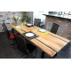 Table de repas CLF CREATION Imja bois et métal 200x85x75cm