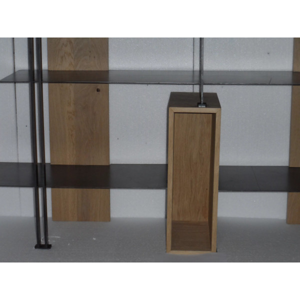 Bibliothèque CLF CREATION Manly en bois et métal 185x170x30cm