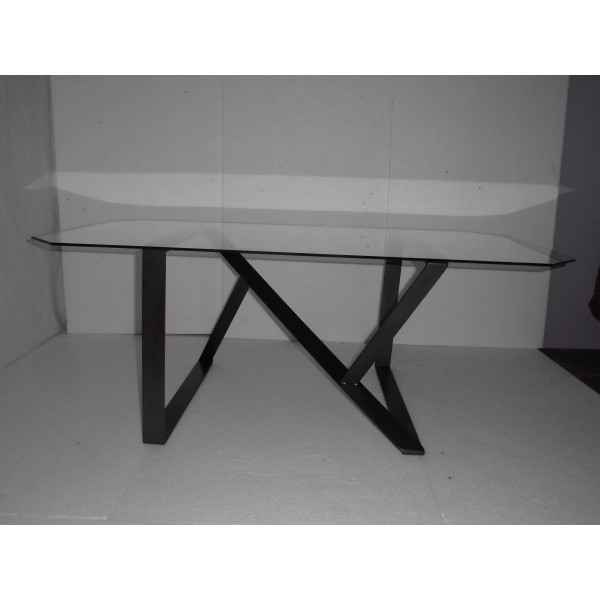 Table basse CLF CREATION Moero en métal et verre