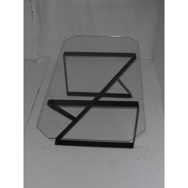 Table basse CLF CREATION Moero en métal et verre
