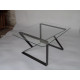 Table basse CLF CREATION Moero en métal et verre