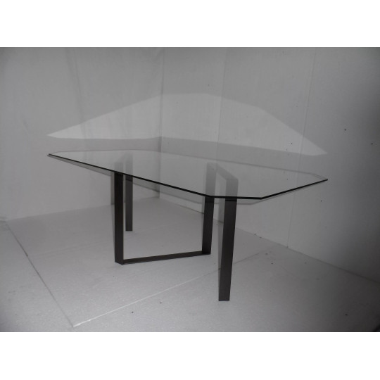 Table basse CLF CREATION Chapala en métal et verre