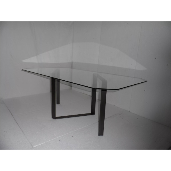 Table basse CLF CREATION Chapala en métal et verre