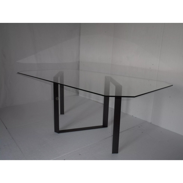 Table basse CLF CREATION Chapala en métal et verre