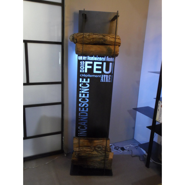 Range bûches CLF CREATION Bolmen 185x50x50cm