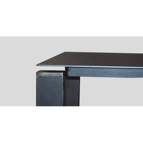 Table de repas CLF CREATION Eyre en métal 195x90cm