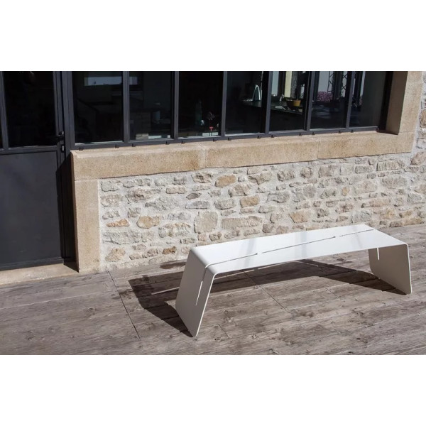 Banc de jardin CLF CREATION en métal 160x35x43cm