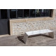 Banc de jardin CLF CREATION en métal 160x35x43cm