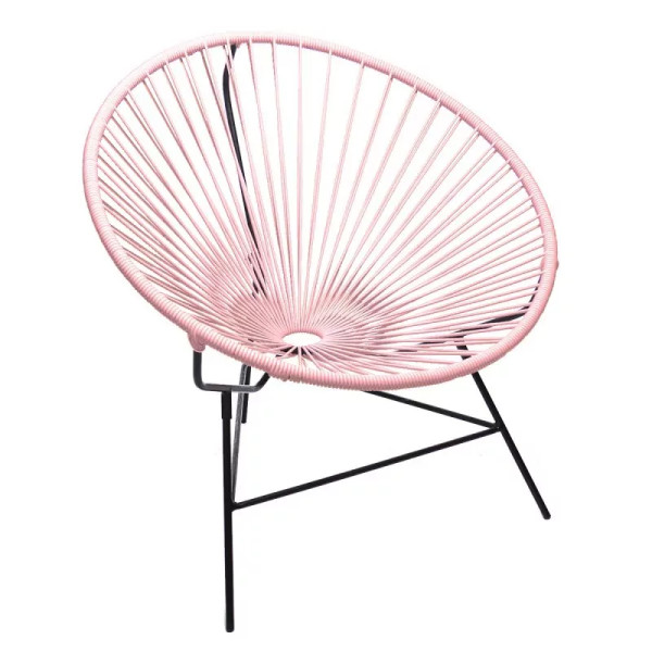 Fauteuil Huatulco rose poudré Boqa