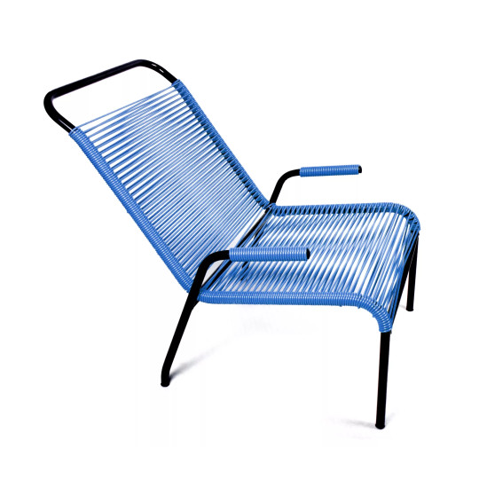Fauteuil Brazza bleu nuit Boqa