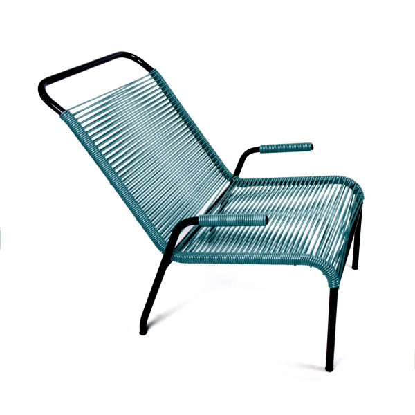 Fauteuil Brazza bleu canard Boqa