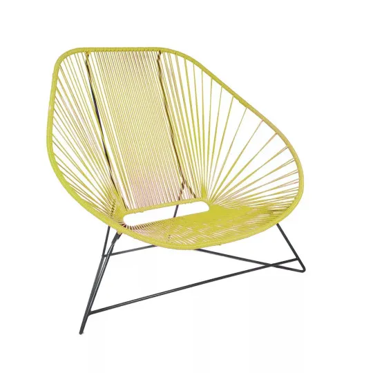 Canapé 2 places Loveuse Acapulco jaune moutarde