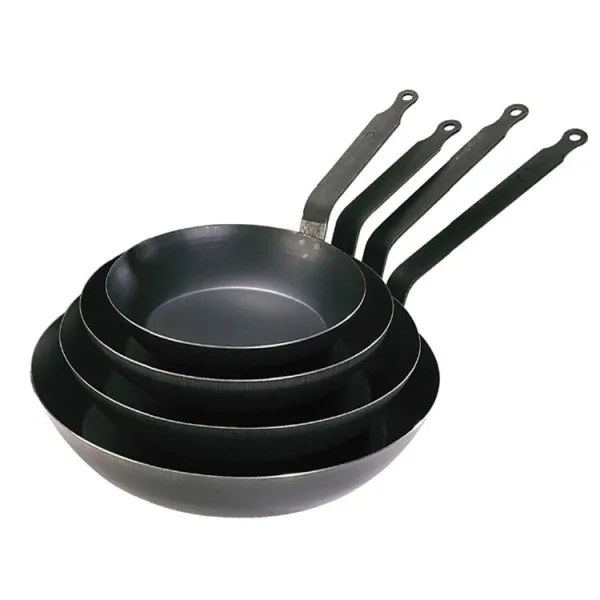 Grande poêle DE BUYER coupe Lyonnaise en acier - 5 tailles